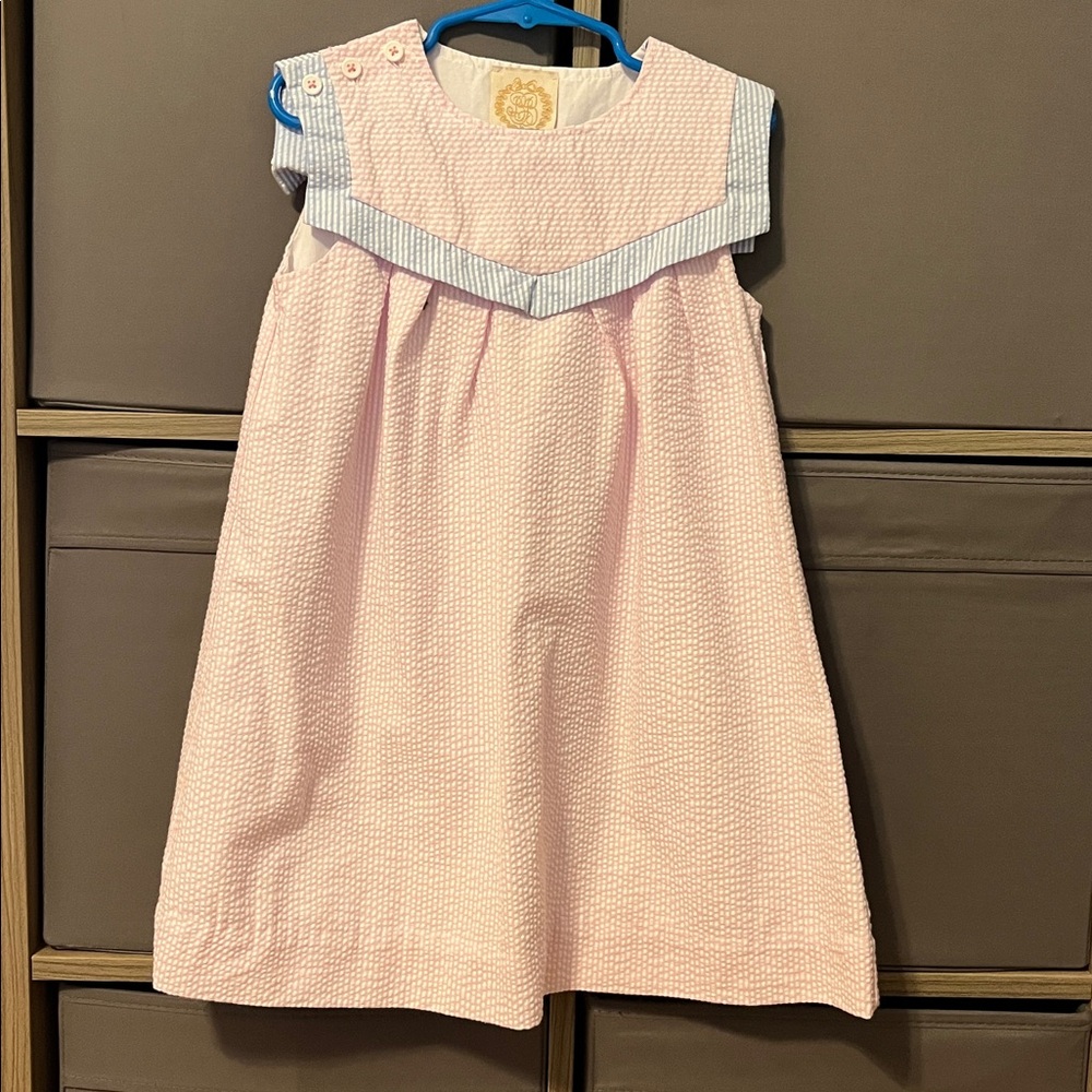 TBBC Striped Pink and Blue Sleeveless Dress
